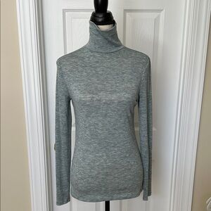 a new day Women's Heather Green Turtleneck Sweater
